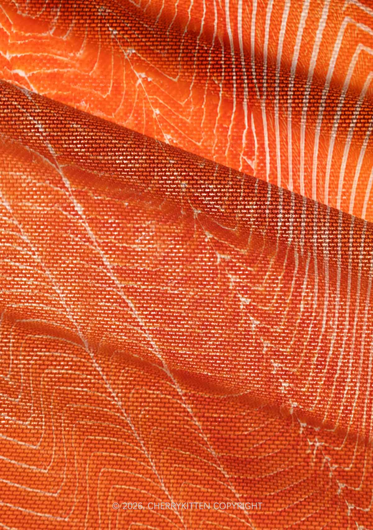 Salmon Meat Texture Y2K Mesh Ruched? Waist??V Neck?Top Cherrykitten