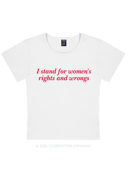 I Stand For Womens Rights Pride Y2K Baby Tee Cherrykitten