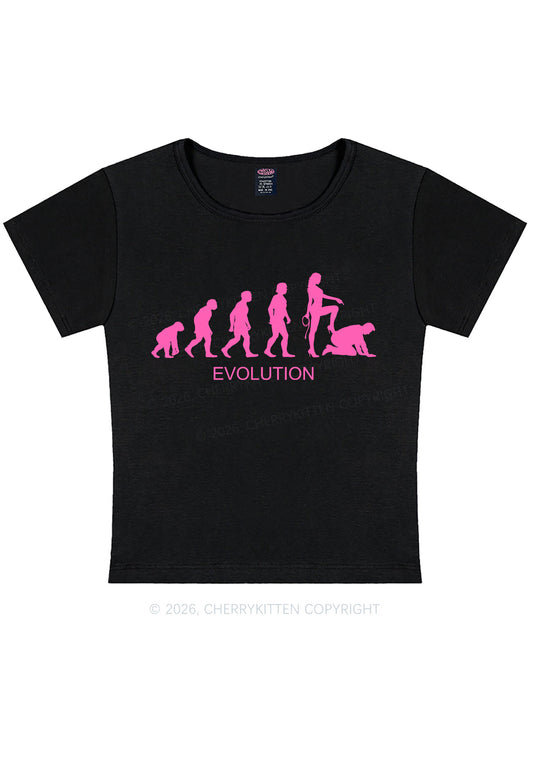 Female Evolution Y2K Baby Tee Cherrykitten