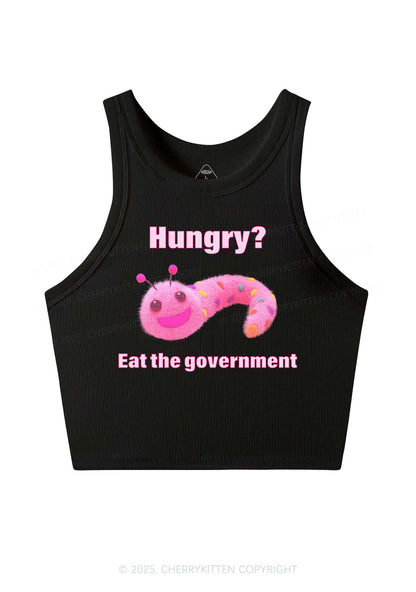 Eat The Government Y2K Crop Tank Top Cherrykitten
