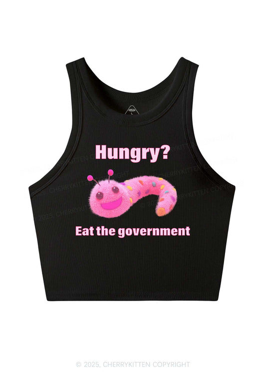 Eat The Government Y2K Crop Tank Top Cherrykitten
