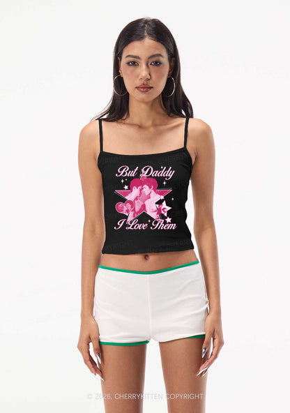 But Daddy I Love Them Star HR Y2K Spaghetti Strap Cami Cherrykitten