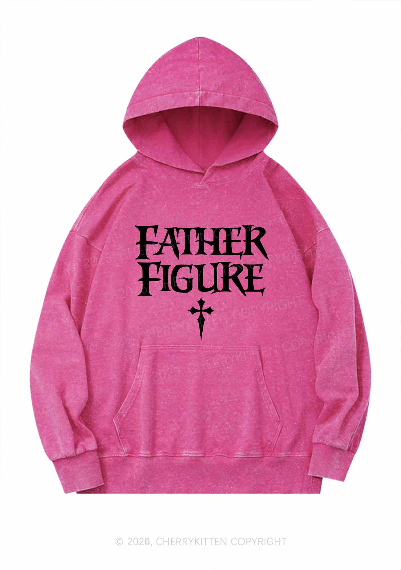 Halloween Father Figure Y2K Washed Hoodie Cherrykitten