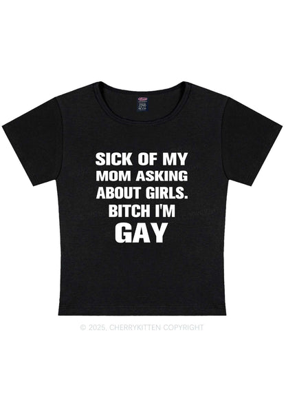 Bxxch Im Gay Pride Y2K Baby Tee Cherrykitten