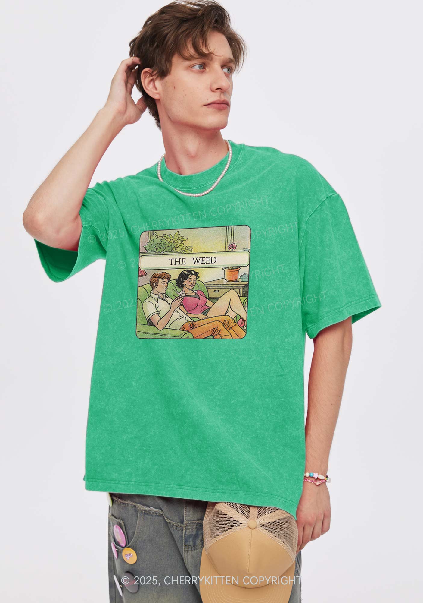 The Wxxd Y2K Washed Tee Cherrykitten