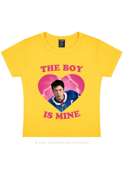 The Boy Is Mine HR Y2K Baby Tee Cherrykitten
