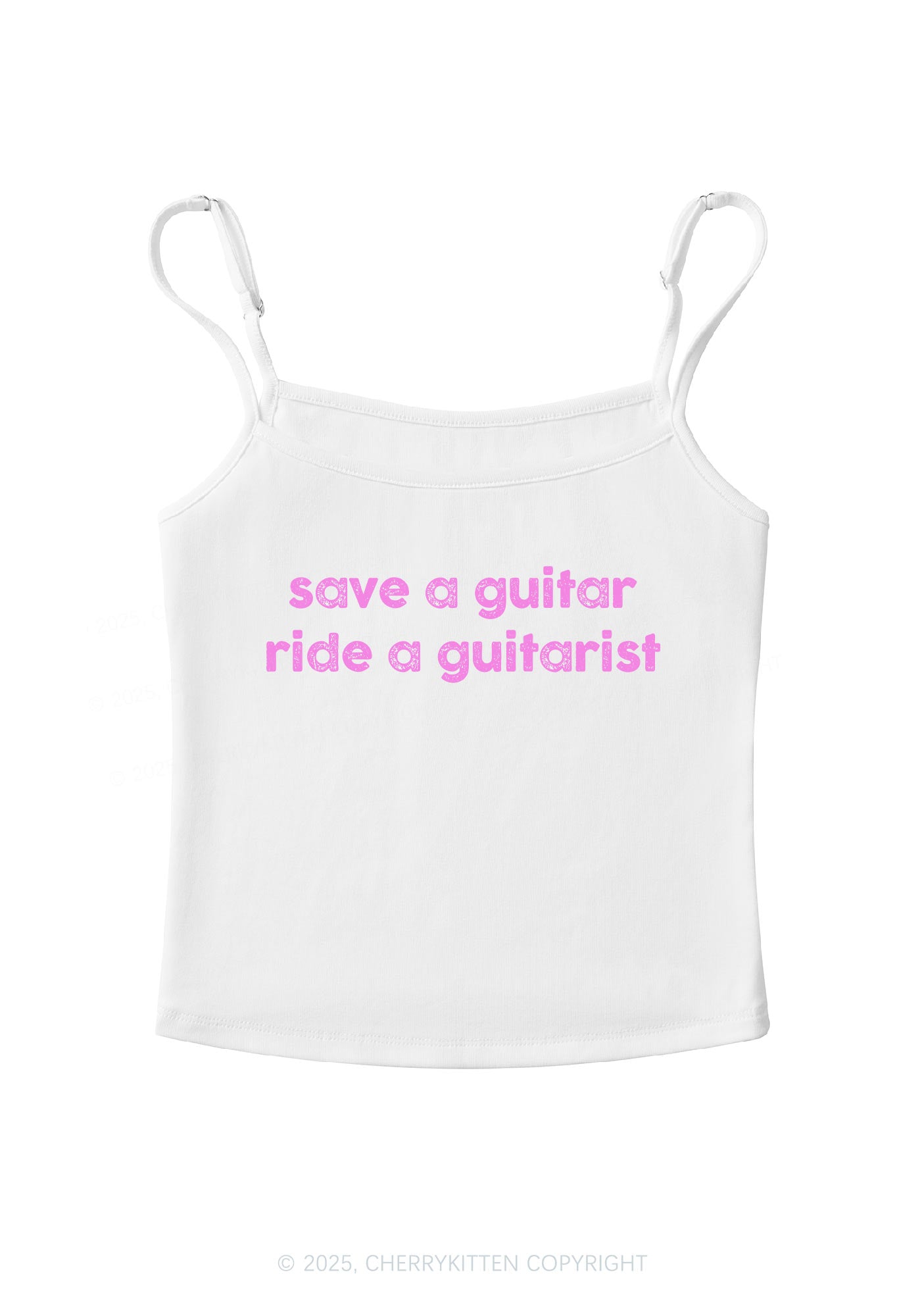 Ride A Guitarist Y2K Spaghetti Strap Cami Cherrykitten
