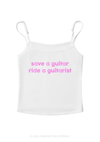 Ride A Guitarist Y2K Spaghetti Strap Cami Cherrykitten
