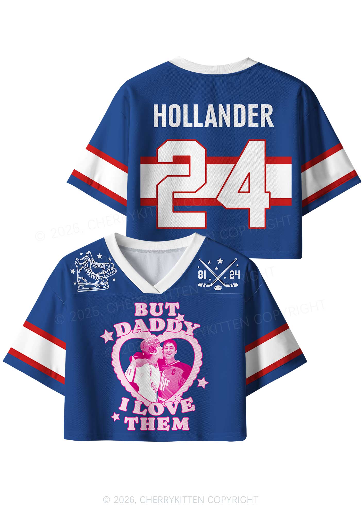 But Daddy I Love Them HR Y2K Crop Sport Jersey Shirts Cherrykitten