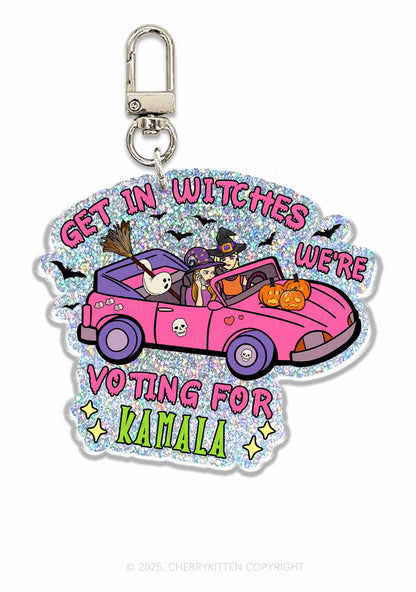 Halloween Get In Witches 1Pc Y2K Glitter Keychain Cherrykitten