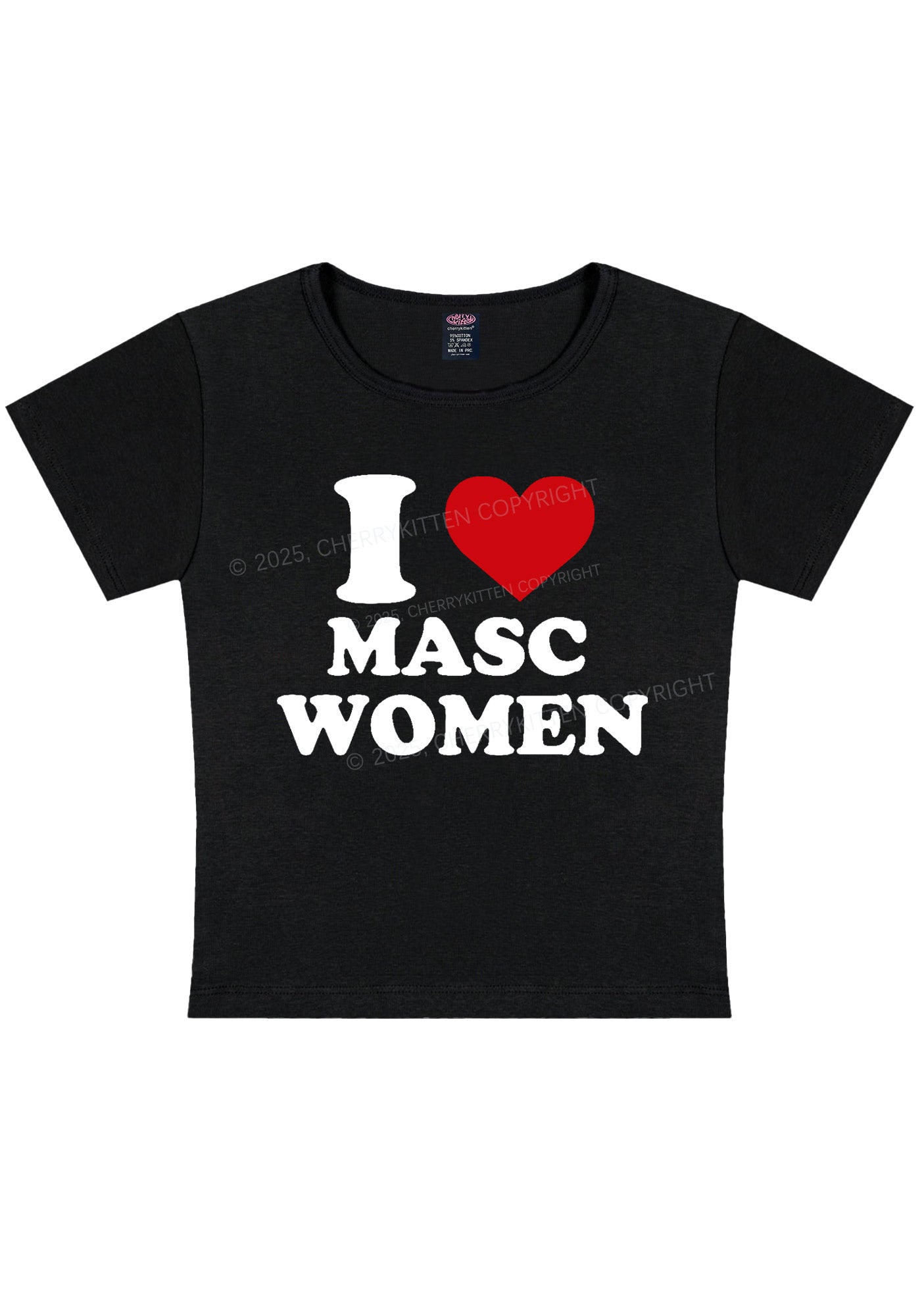 I Love Masc Women Pride Y2K Baby Tee Cherrykitten