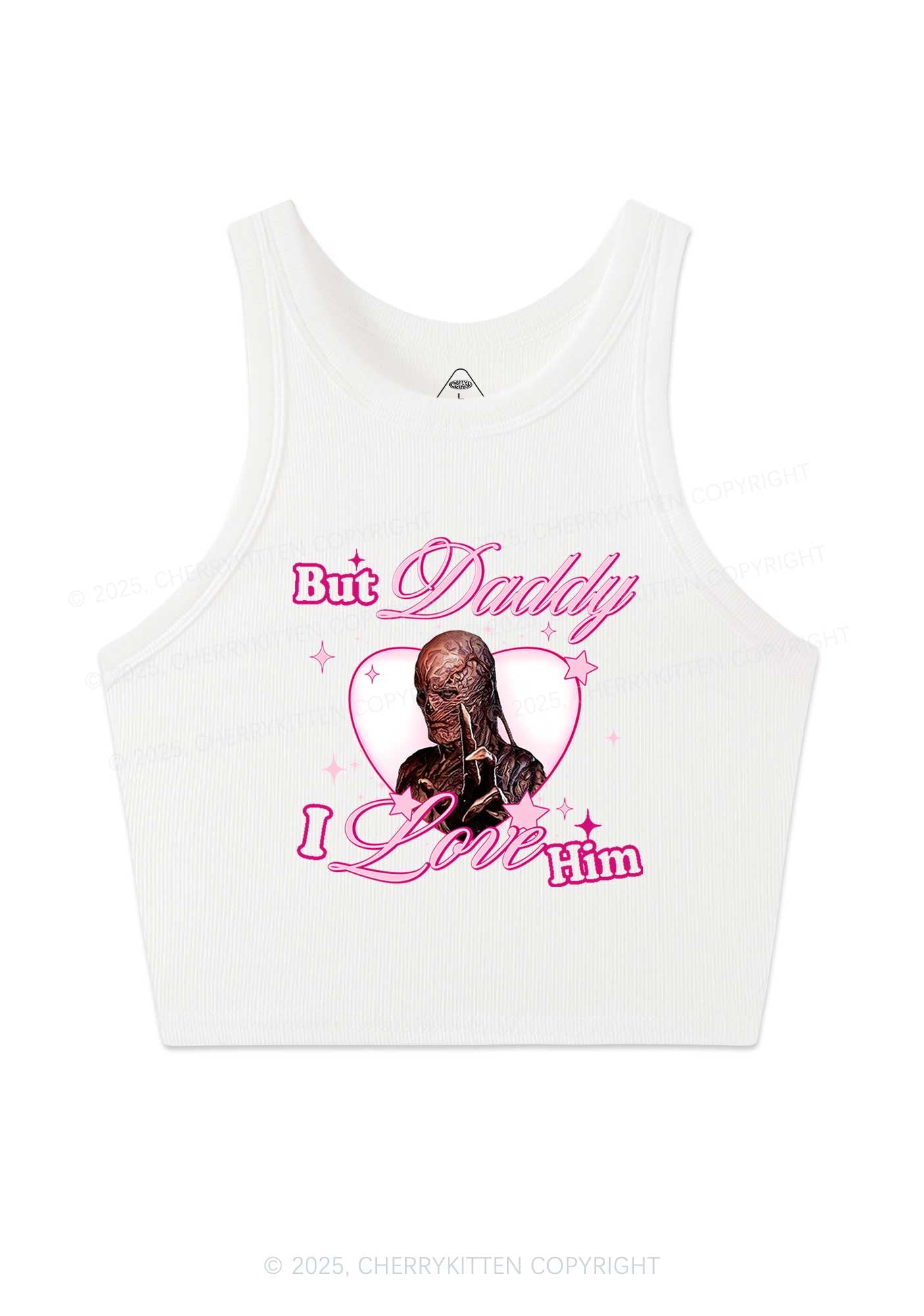 Daddy I Love VN Y2K Crop Tank Top Cherrykitten