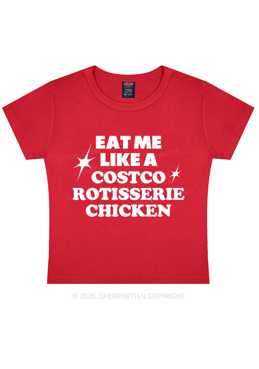 Eat Me Like Chicken Y2K Baby Tee Cherrykitten