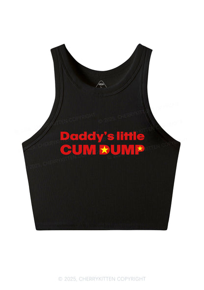 Daddys Little Cum Dump Y2K Crop Tank Top Cherrykitten