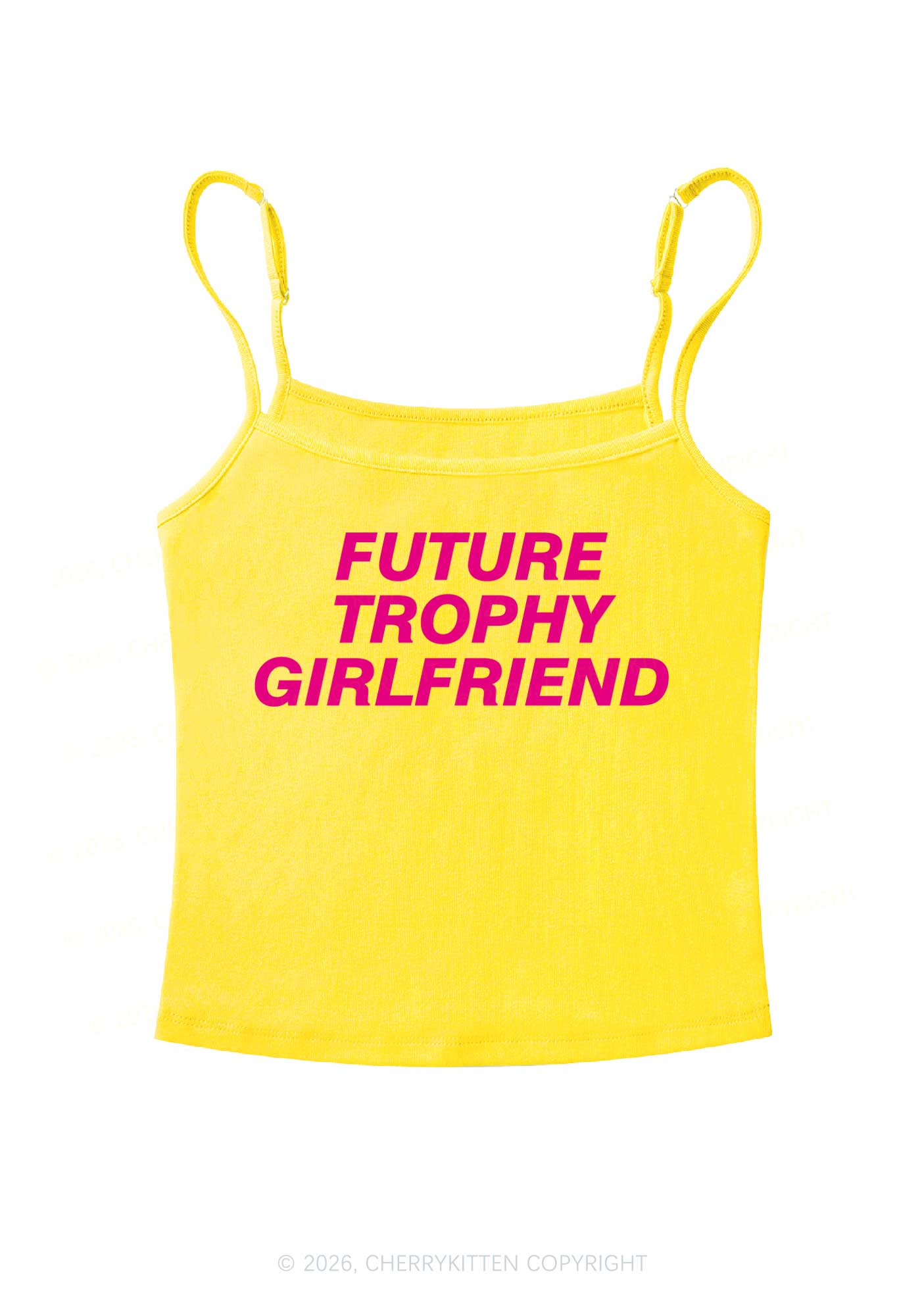 Future Trophy Girlfriend Y2K Spaghetti Strap Cami Cherrykitten