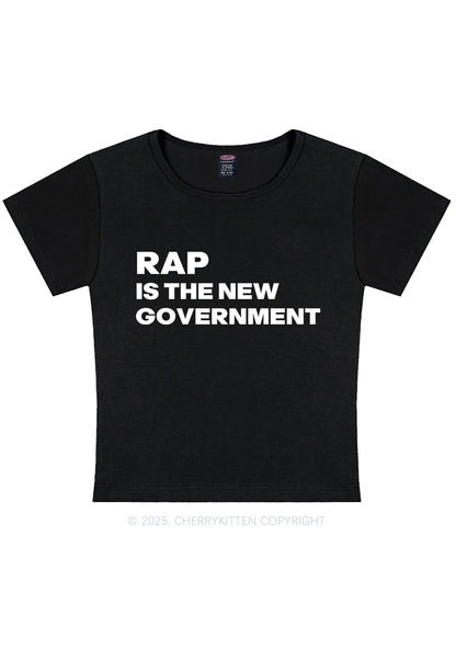 Rap Government Y2K Baby Tee Cherrykitten