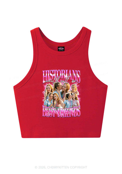 Custom Best Friends Photos Pride Y2K Crop Tank Top Cherrykitten