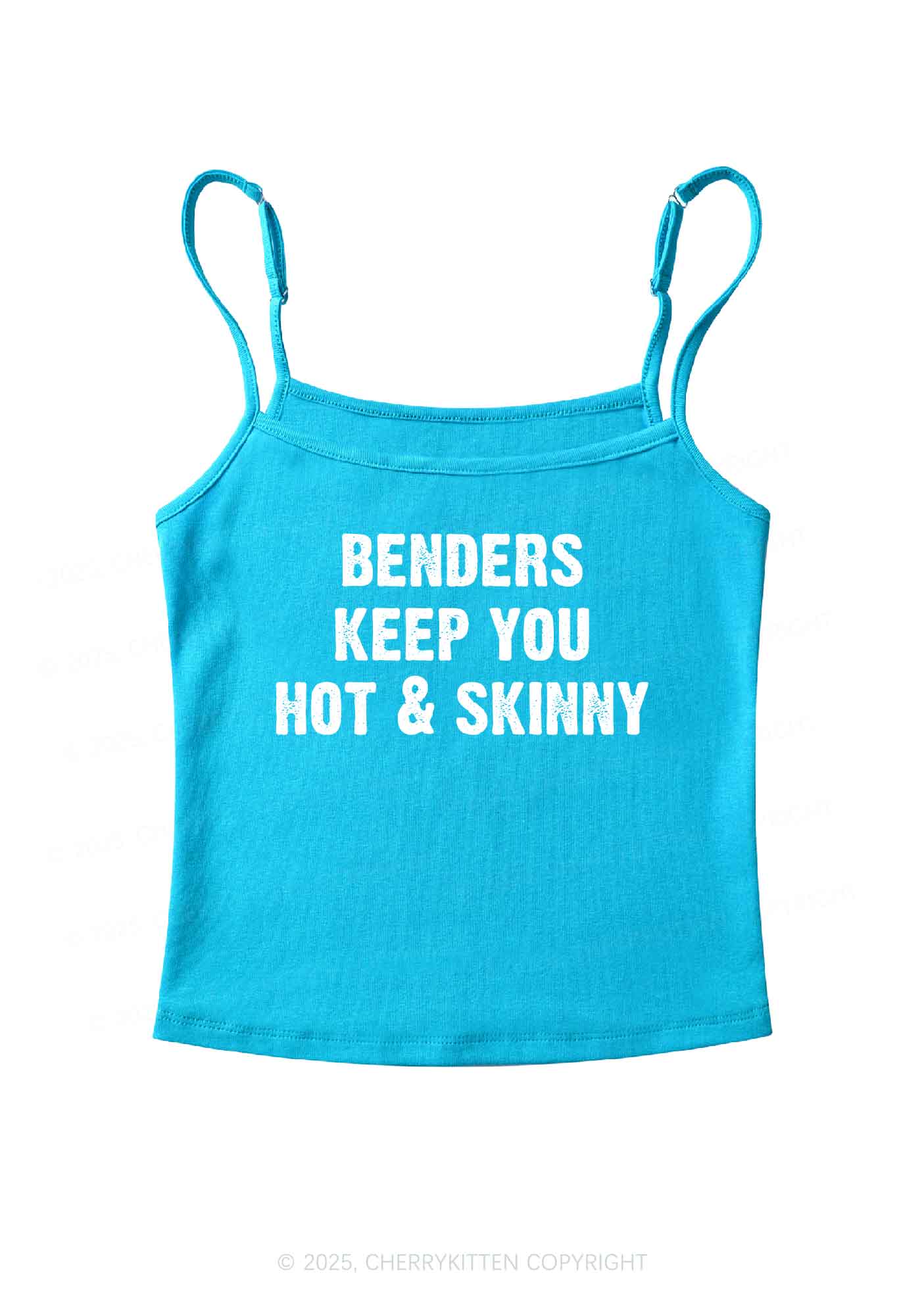 Benders Keep You Hot&Skinny Y2K Spaghetti Strap Cami Cherrykitten