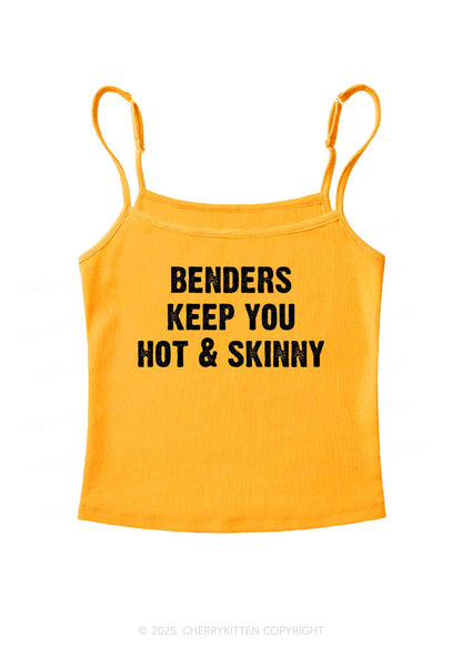 Benders Keep You Hot&Skinny Y2K Spaghetti Strap Cami Cherrykitten