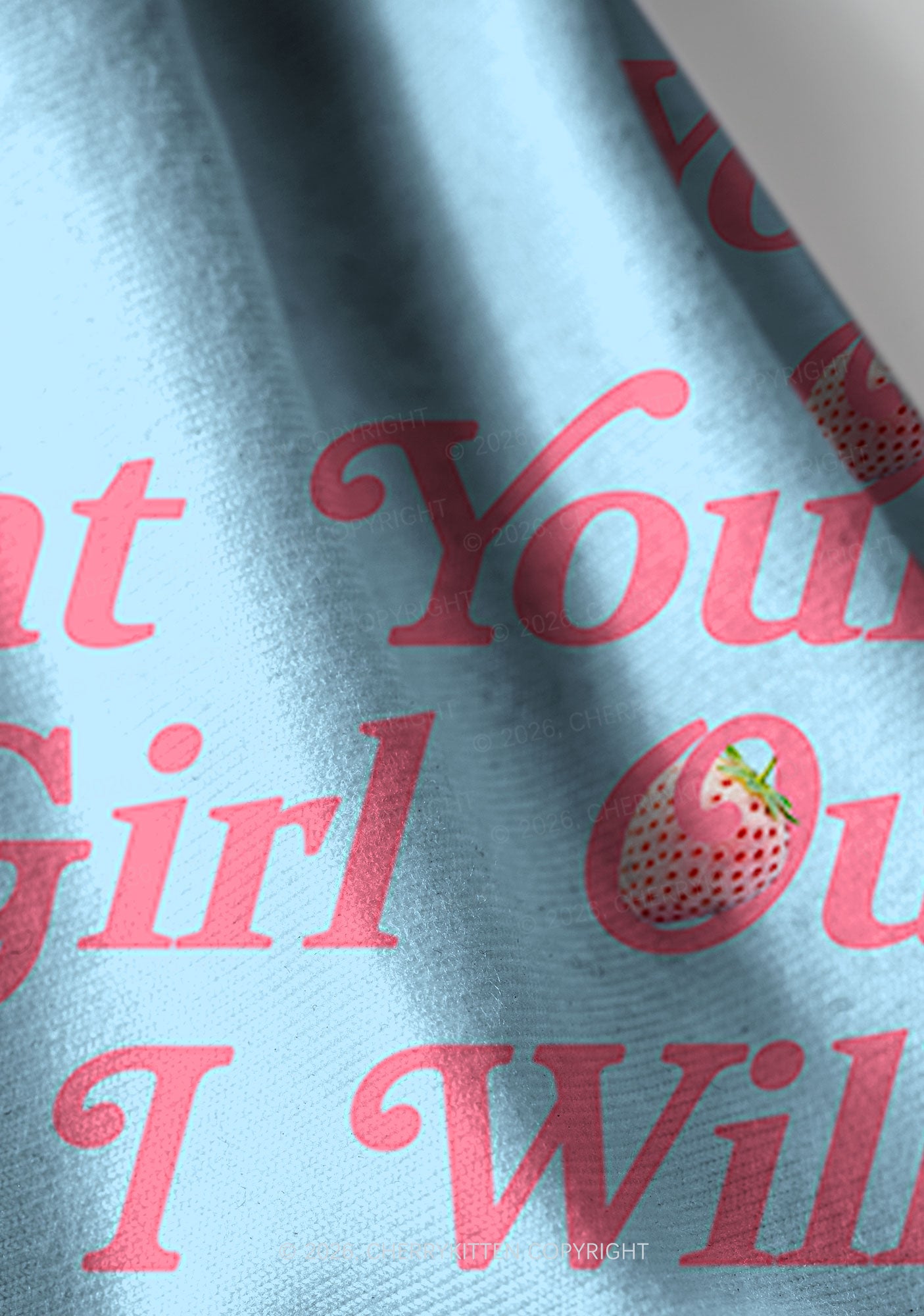 Eat Your Girl Out Strawberry Pride Y2K Print Headband Cherrykitten