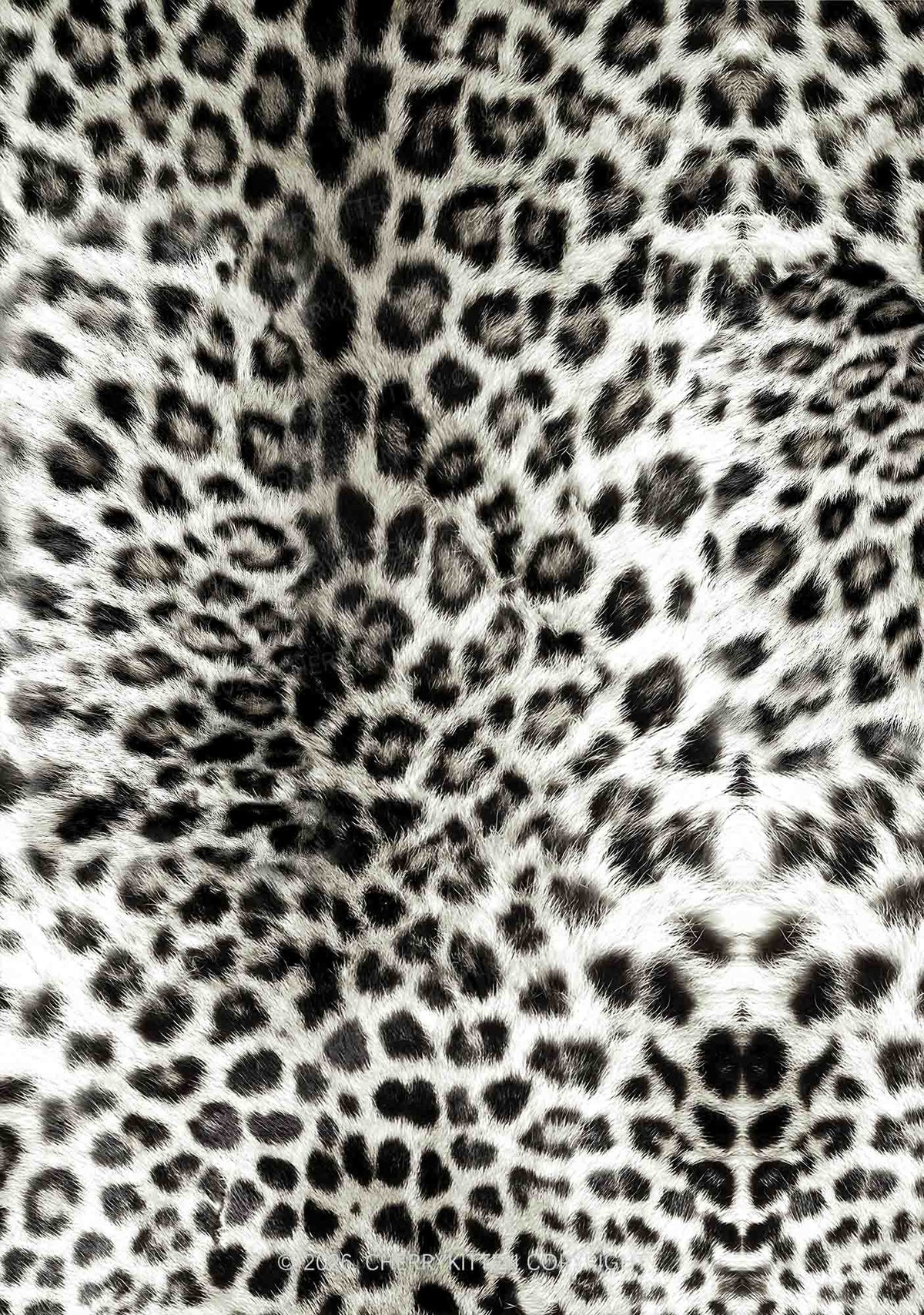 Snow Leopard Y2K Print Cami Shorts Pajama Set Cherrykitten