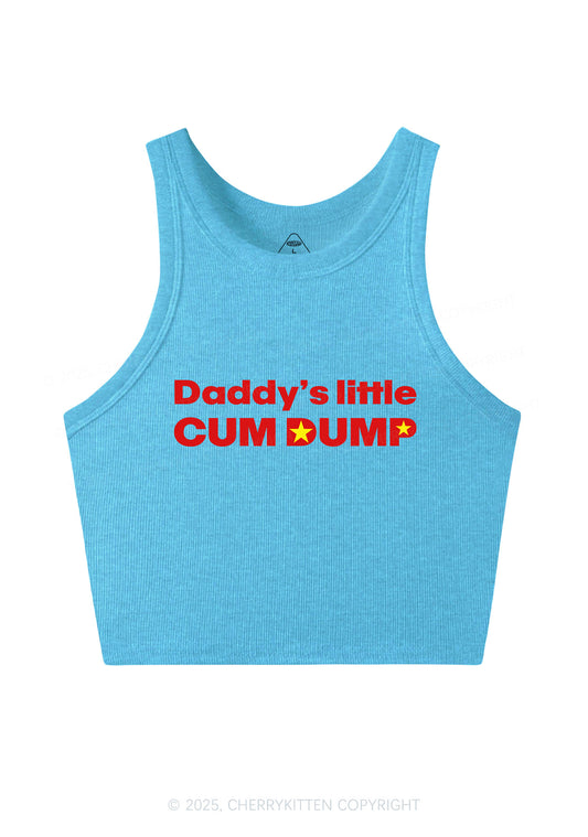 Daddys Little Cum Dump Y2K Crop Tank Top Cherrykitten