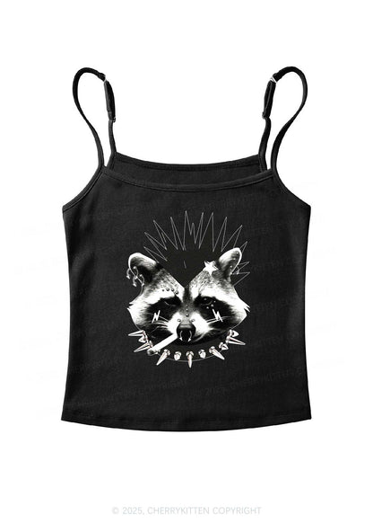 Punk Raccoon Y2K Spaghetti Strap Cami Cherrykitten