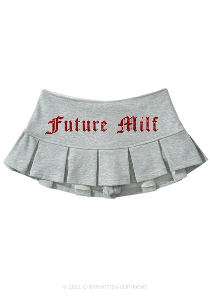 Glitter Future Mxxf Y2K Mini Pleated Skirts Cherrykitten
