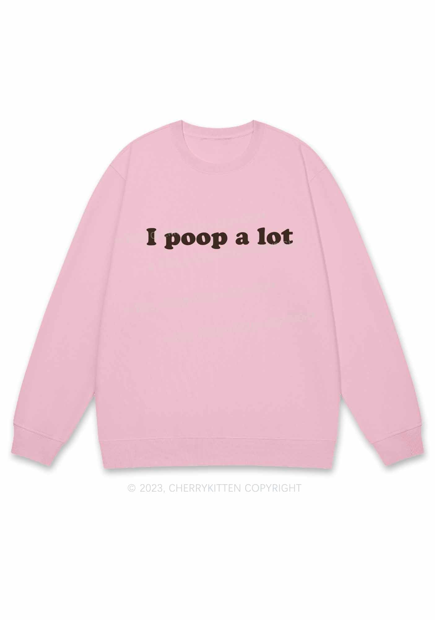Poop A Lot Y2K Sweatshirt Cherrykitten