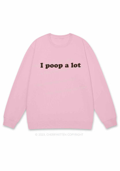 Poop A Lot Y2K Sweatshirt Cherrykitten