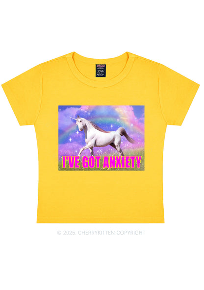 I've Got Anxiety Y2K Baby Tee Cherrykitten