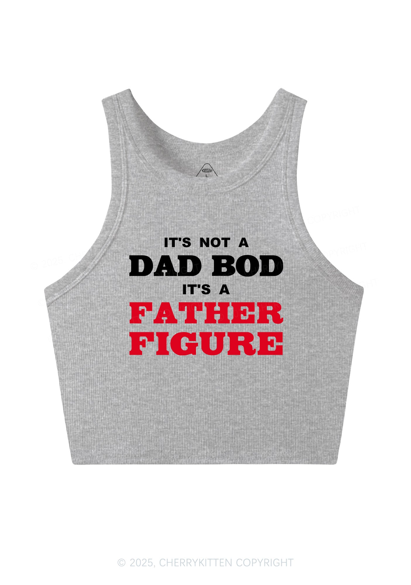 Dad Bod Father Figure Y2K Crop Tank Top Cherrykitten
