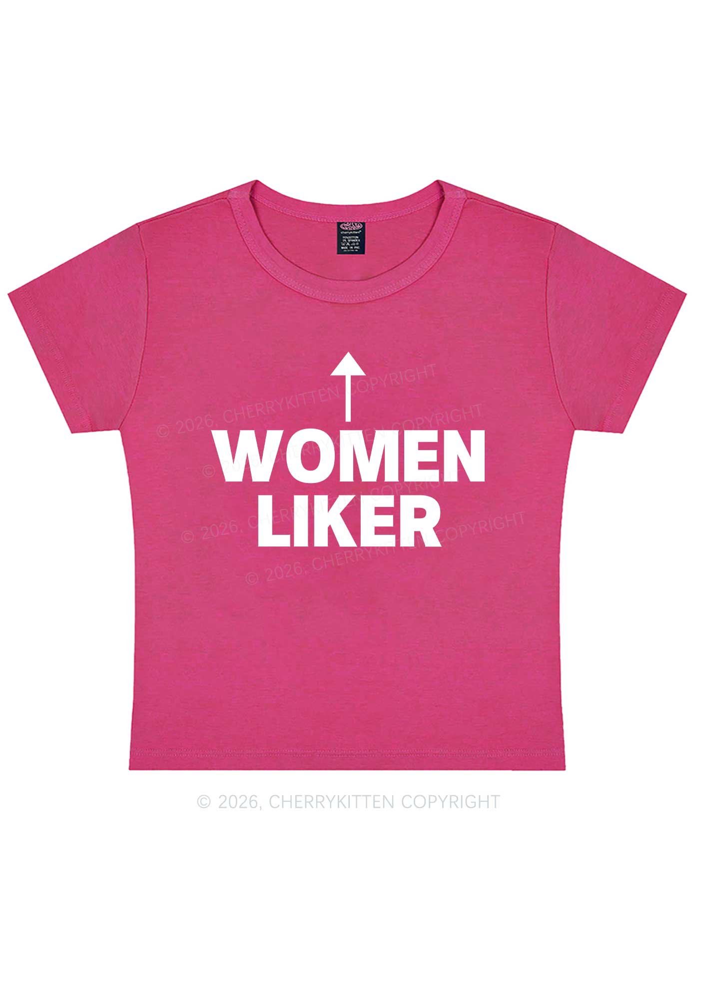 Women Liker Pride Y2K Baby Tee Cherrykitten
