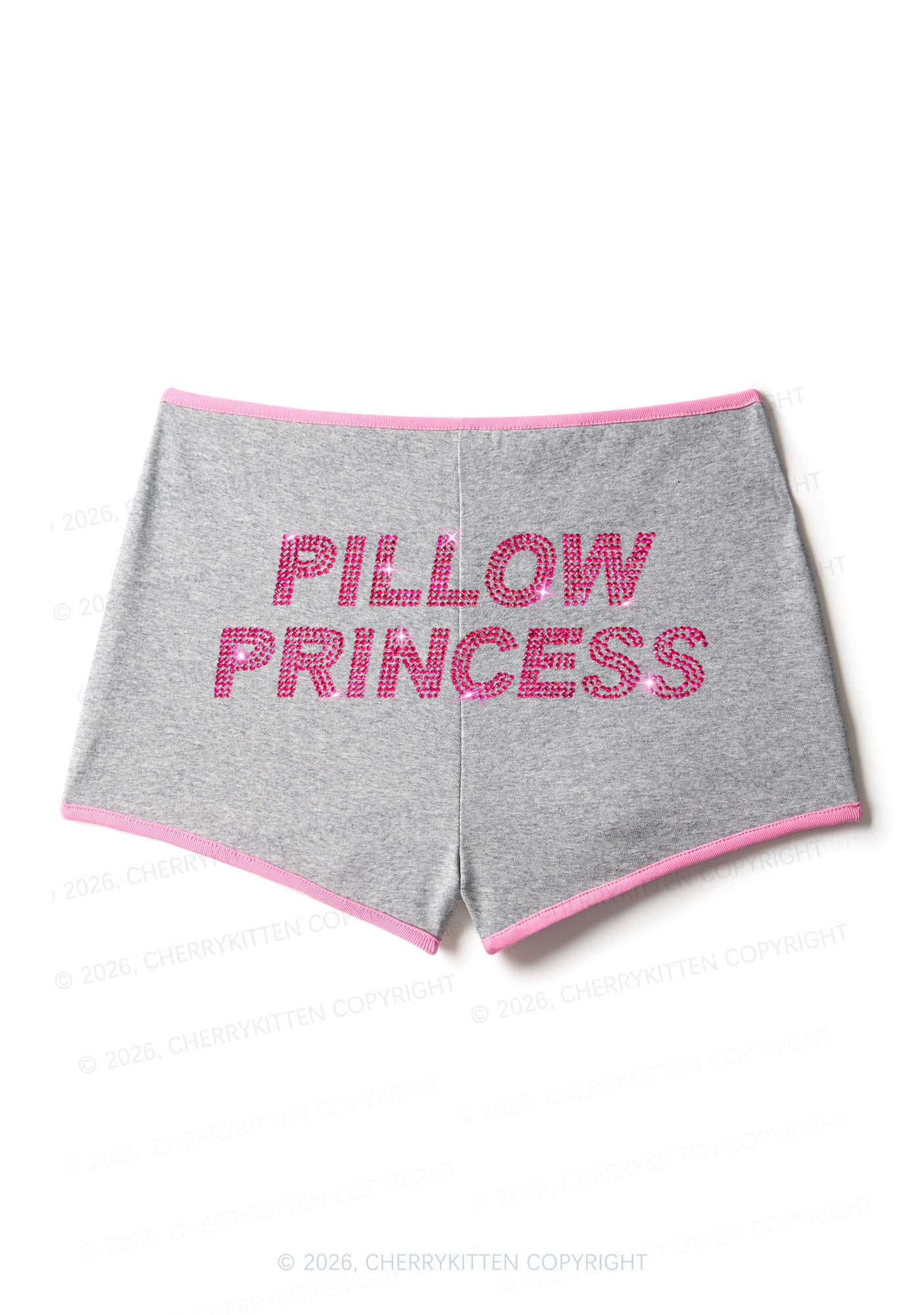 Rhinestone Pillow Princess Y2K Booty Shorts Cherrykitten