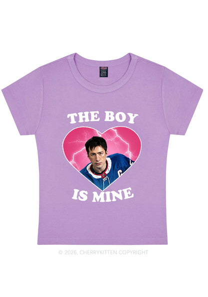 The Boy Is Mine HR Y2K Baby Tee Cherrykitten