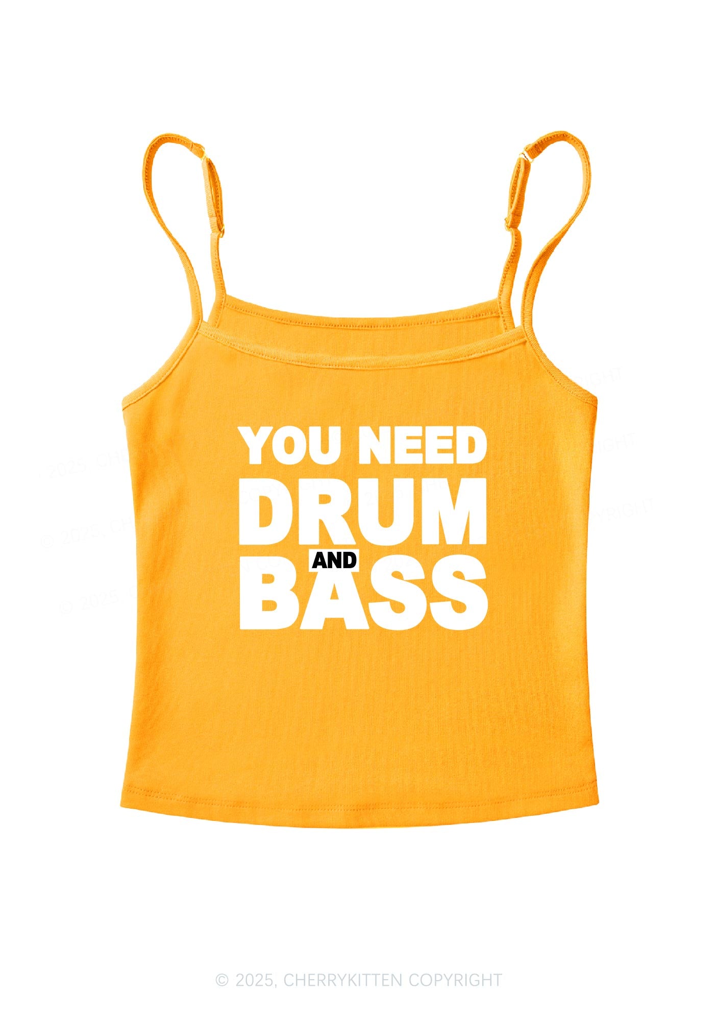 Need Drum And Bass Y2K Spaghetti Strap Cami Cherrykitten