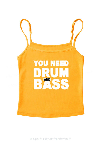 Need Drum And Bass Y2K Spaghetti Strap Cami Cherrykitten