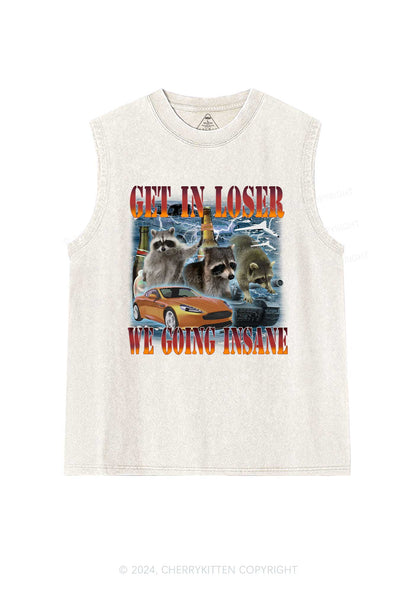 We Going Insane Y2K Washed Tank Cherrykitten