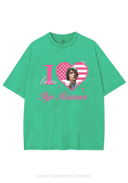 I Love IR HR Y2K Shirts Washed Tee Cherrykitten