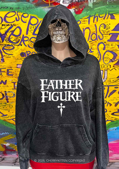 Halloween Father Figure Y2K Washed Hoodie Cherrykitten