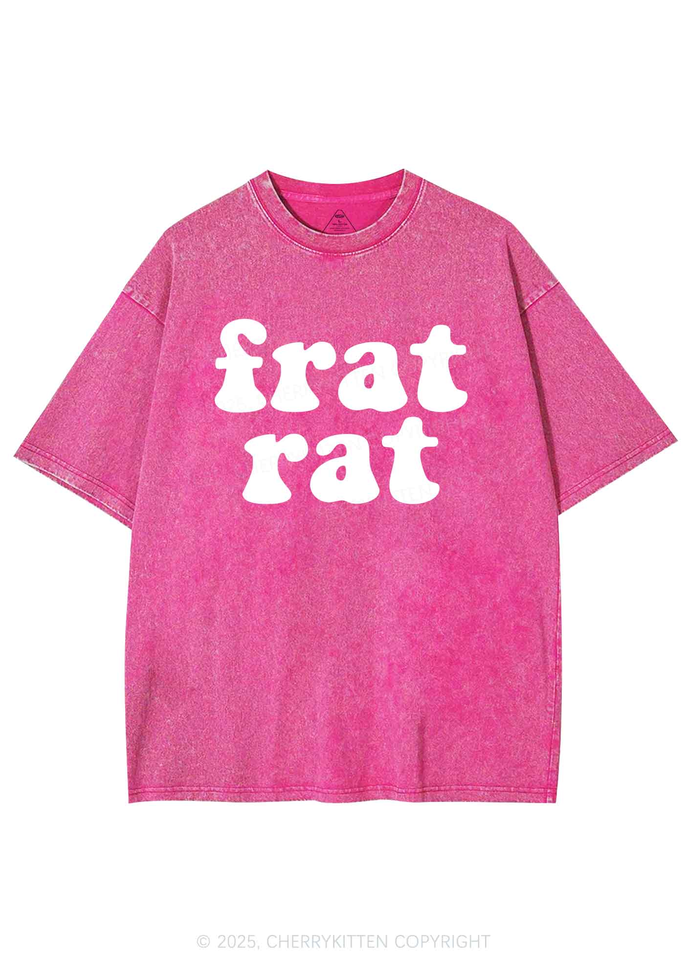 Frat Rat Y2K Shirts Washed Tee Cherrykitten
