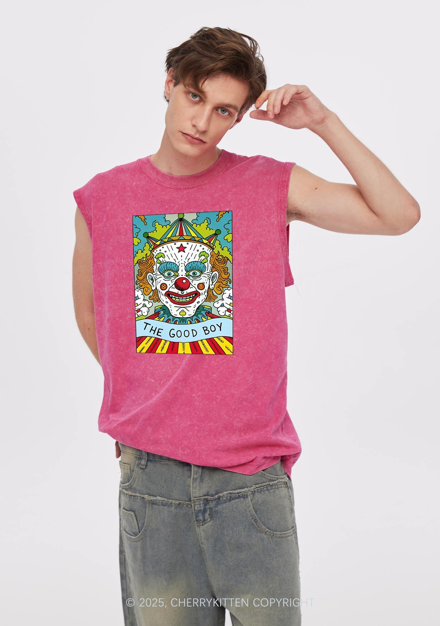 The Good Boy Y2K Washed Tank Cherrykitten