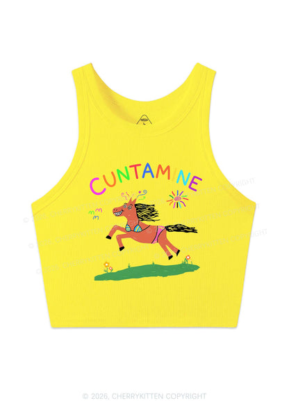 Cxxtamine Pony Y2K Crop Tank Top Cherrykitten