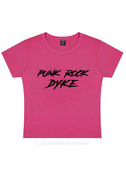 Punk Rock Dyke Pride Y2K Baby Tee Cherrykitten