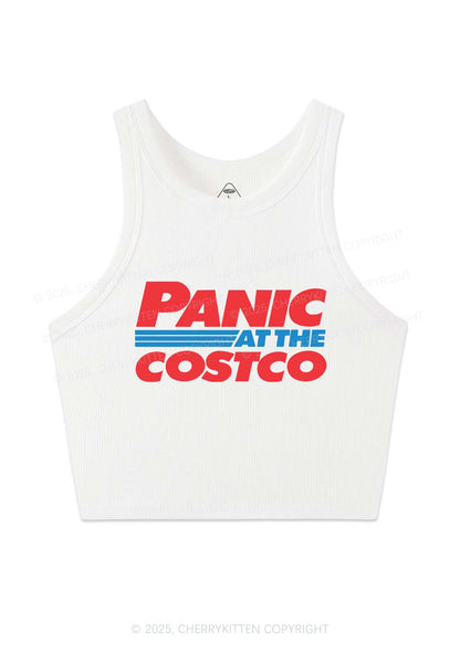 Panic Costco Y2K Crop Tank Top Cherrykitten