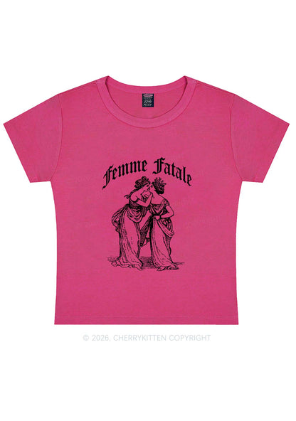 Femme Fatale Women Pride Y2K Baby Tee Cherrykitten