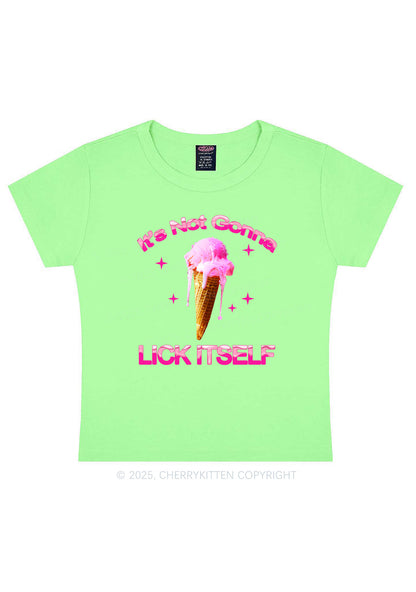 Ice Cream Lick Itself Y2K Baby Tee Cherrykitten
