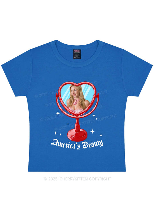 Custom Mirror Beauty Y2K Baby Tee Cherrykitten