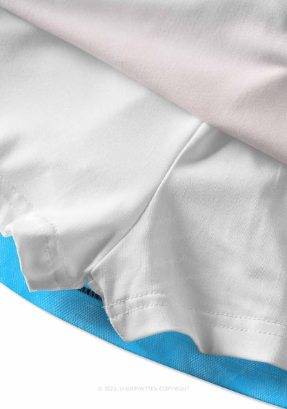 Trans Flag Pride Y2K Print Mini Skirt Cherrykitten