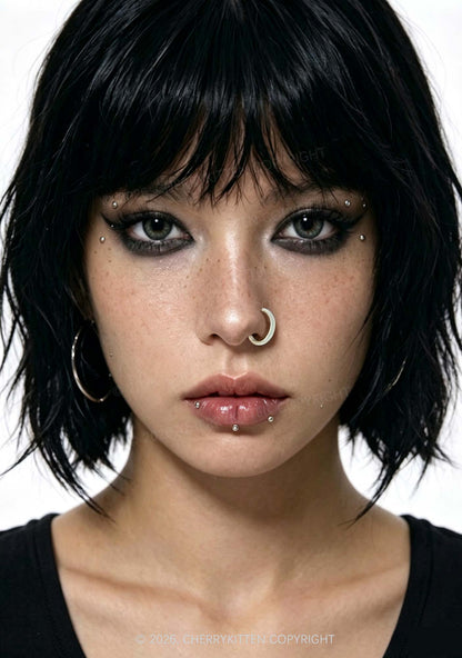 1pc Glitter Nose Ring Y2K Piercing Cherrykitten
